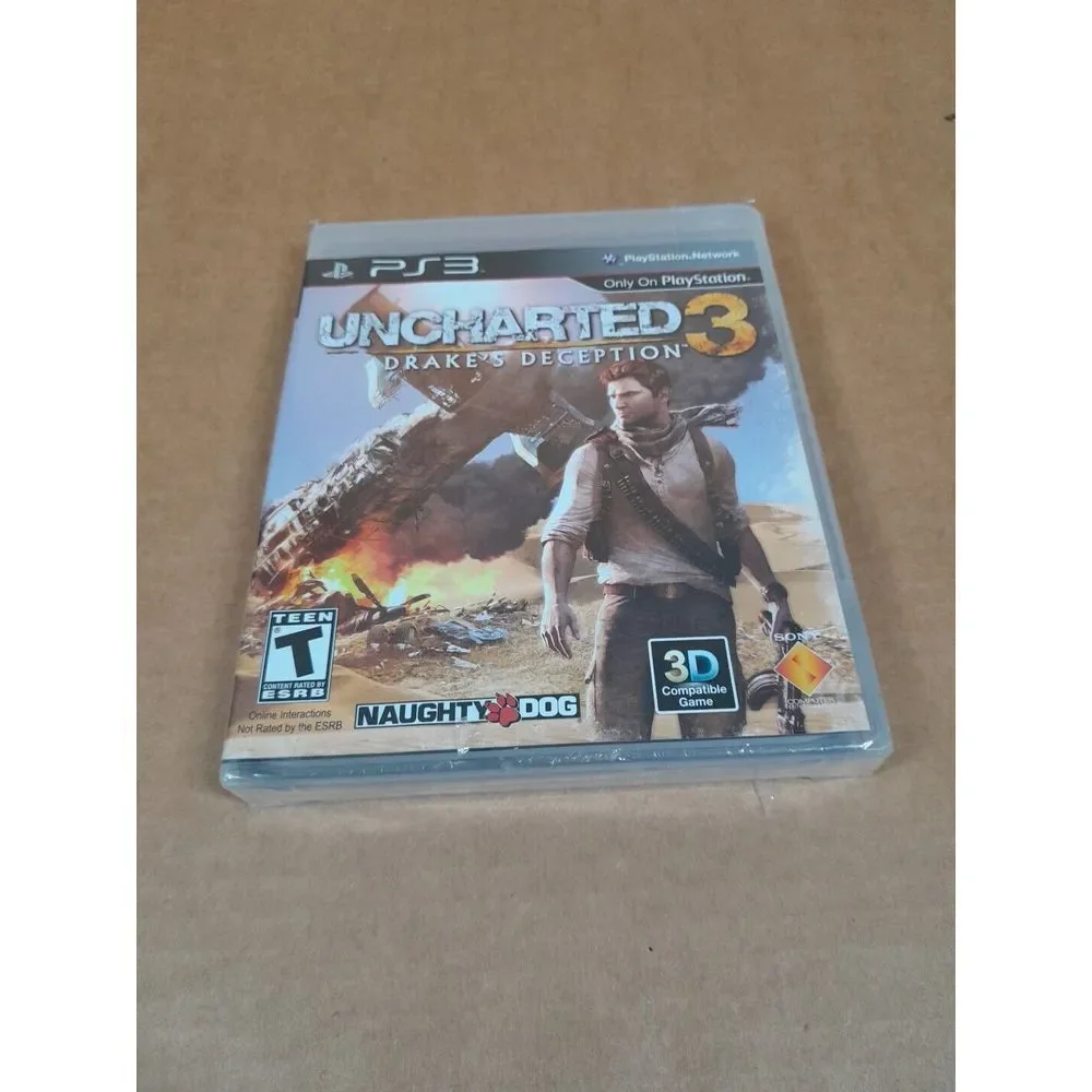Playstation 3 Uncharted‎ 3 Drake's Deception PS3 Factory Seales / Has Tears